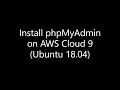 install phpMyAdmin on AWS Cloud9