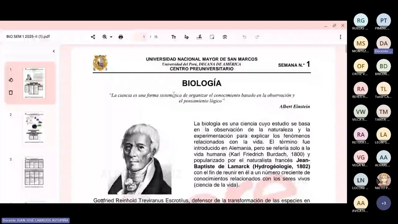 Biología - Semana 01 - Pre San Marcos Ciclo 2025-II (Nuevo Ciclo)