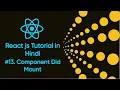 Component Did Mount in Reactjs 13 What is componentDidMount in Reactjs