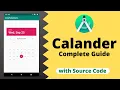 Create Calander View in Android Studio with source Code Complete Guide Technical Sushil