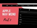 How To Design Apple Website Navigation Menu Using HTML CSS JS Part 7