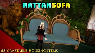 FFXIV Rattan Sofa - 6 3 Housing