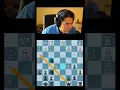 Lagu Hikaru vindt een waanzinnig koningin-offer 🤯 #schaak #schaakspeler #schaakspel #shorts #kort