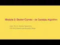 CPE630 CAGD Module 2 - Bezier Curve