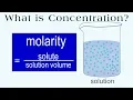 Concentration and Molarity explained what is it how is it used practice problems