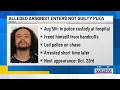 Arson suspect who fled Quincy police pleads not guilty