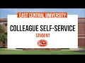 Colleague Self Service - Student Tutorial