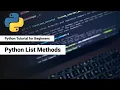 12 Python List Methods Python Bangla Tutorials For Beginners
