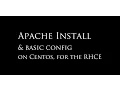 Apache Install and Main Config File Red Hat Certification Exam Prep