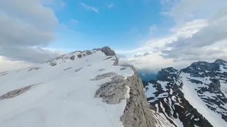 Drone Freestyle Mountain Landscape With Snow Free Stock Footage Creative Common Video 
