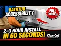 Watch a Complete CleanCut Bathtub Cutout Install in Just 60 Seconds