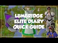 Lumbridge Elite Diary Quick Guide - Old School