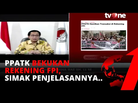 Dua Hal Alasan PPATK Bekukan 59 Rekening FPI, Diantaranya... | tvOne