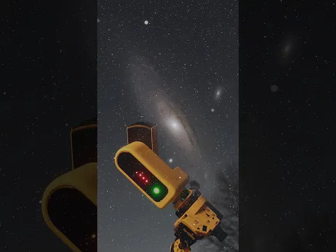 The Andromeda Galaxy with a Smart Telescope! 🌌 🤖 #telescope #galaxy