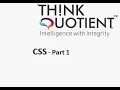 ThinkQuotient Pre Placement Kit - CSS Part 1