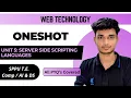 WT Unit 5 Server Side Scripting Languages SPPU T E Comp AI DS ONESHOT