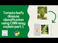 Tomato leafs disease classification using CNN easy explain part 1