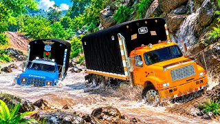🔥 ¡CAMIÓN ATRAPADO EN UN RÍO PELIGROSO! 😱🚛 | American Truck Simulator