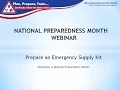 Illinois Dept of Public Health Prepare an Emergency Supply Kit