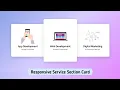 Responsive Service Section Box Using HTML CSS