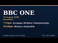BBC1 Schedule Saturday 15 August 2026 BBC1 Listings Today Full Guide
