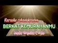Download Lagu Karaoke rohani kristen BERKAT KEMURAHANMU Lagu penyembahan Nada Wanita C = do