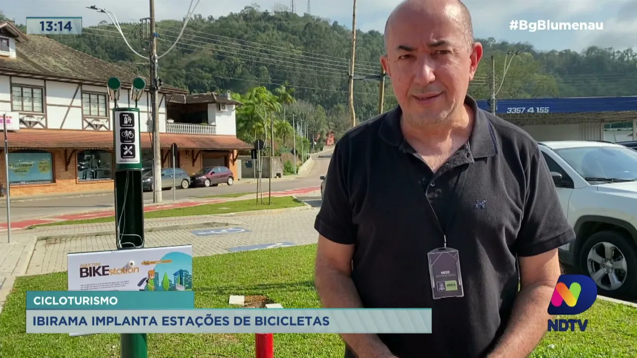 Ibirama implanta estações de bicicletas