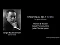 Sergei Rachmaninoff - 6 Morceaux, Op  11 (score-video)