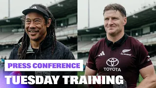 Jordie Barrett & Tana Umaga on Retaining the Bledisloe Cup | All Blacks Press Conference (Sydney)
