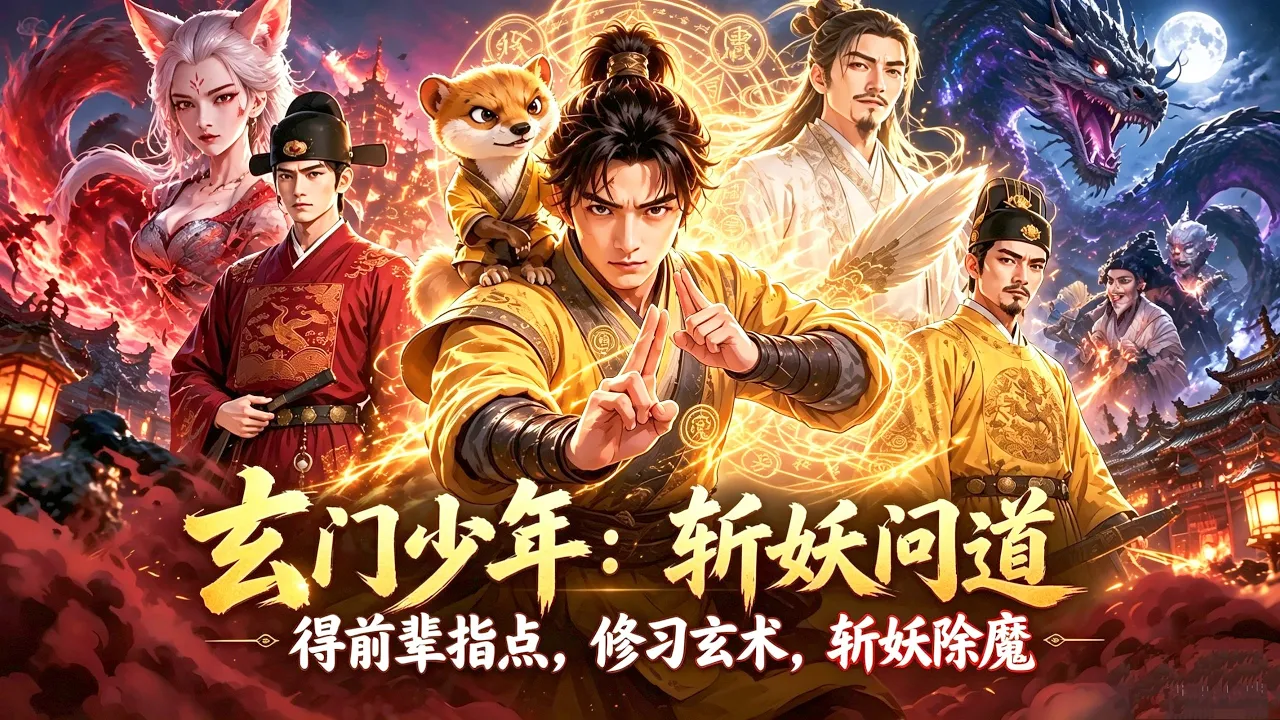 一口气看完 丨一口气看完,得玄门前辈指点引,正式踏上研习术法、降妖除魔的修行之路