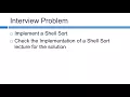 149 Implement Shell Sort Algorithm Interview Problem