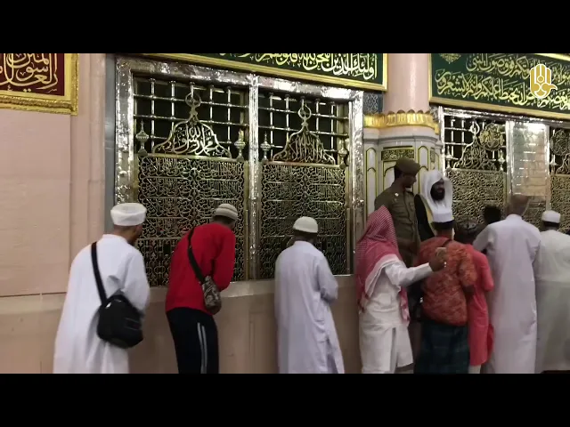 تصوير لمرقد رسول الله صلى الله عليه وآله وسلم. بواسطة #موالون