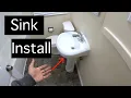 Pedestal Sink install Glacier Bay