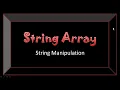 String Arrays Java Program Examples String Manipulation ICSE Syllabus