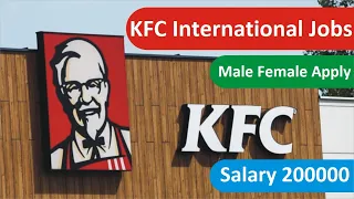 KFC International Jobs 2026 - KFC Part Time Jobs