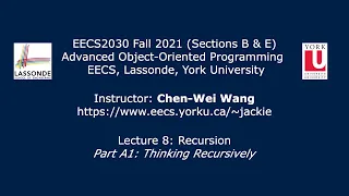 EECS2030 F21 - Lecture 8