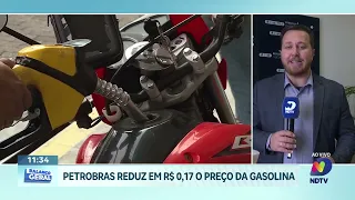 Petrobras reduz preços de venda da gasolina para distribuidoras