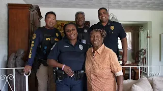 Fresh coat of paint sparks last bond between Riviera Beach resident police