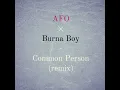 Download Lagu AFO/Burna Boy - Common Person (Remix)