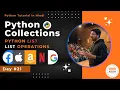 python list in Hindi Python List operations Python Nested List Python course in Hindi