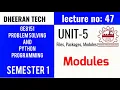 GE8151 PROBLEM SOLVING AND PYTHON PROGRAMMING PSPP Manojkumar Lectures module os sys module