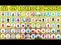 ALL How to Find ALL 429 BACKROOMS MORPHS in Find The Backrooms Morphs
