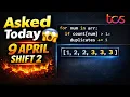 TCS NQT Latest Question 9 April Shift 2 Duplicate Count Trick Python