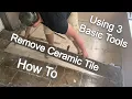 DIY Kitchen Floor Tile Removal