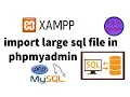How to Import Sql File in phpmyadmin
