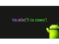 If else statements in Android