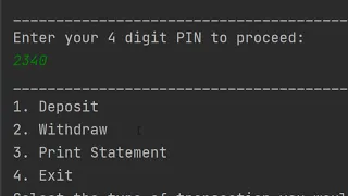 ATM SIMULATION PROGRAM IN JAVA