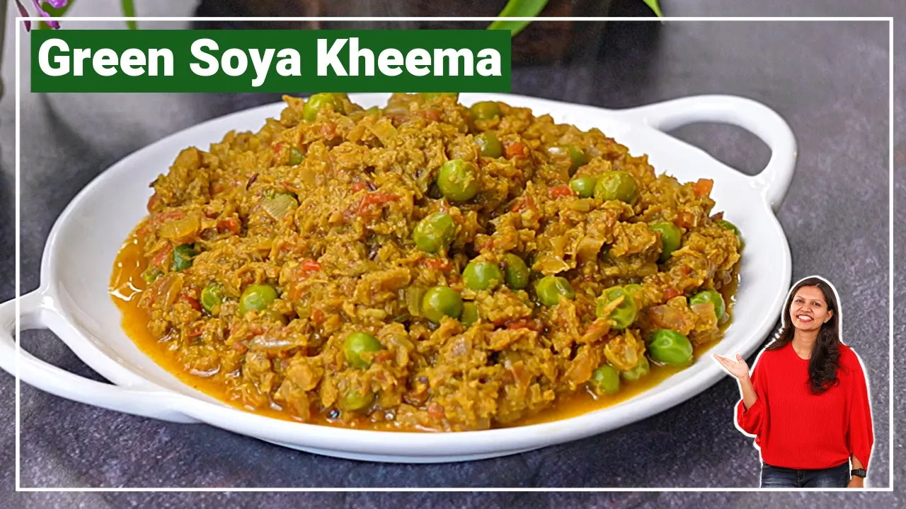           Green Soya Kheema (Veg)   Soya Keema Recipe KabitasKitchen