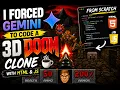 I forced Gemini to code a 3D Doom clone with HTML JS from scratch