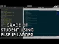 C program to Print Grade Of Students using Else If ladder C PROGRAMMING EXPOSITORY HUB